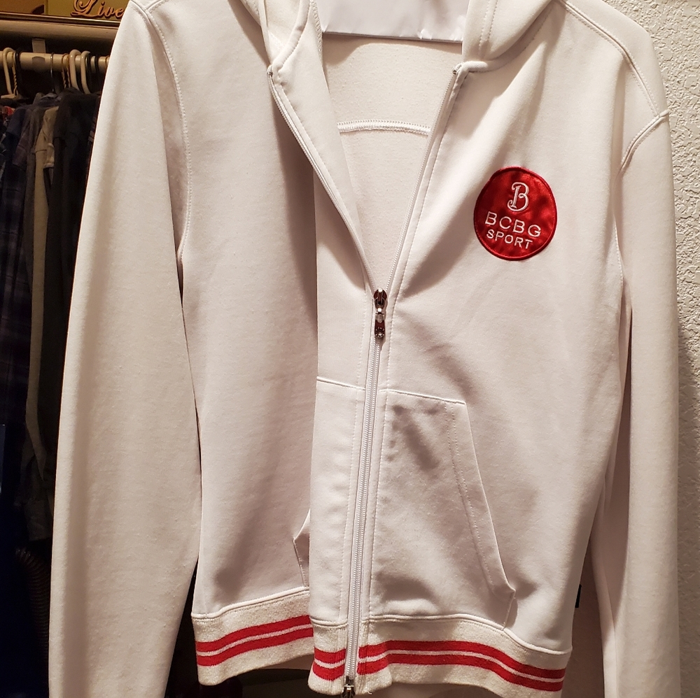 *BCBG* Zip Up track jacket